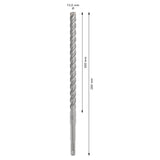 Bosch SDS-Plus-5X Hammer Drill Bit (12x200/260mm, For reinforced concrete and masonry)