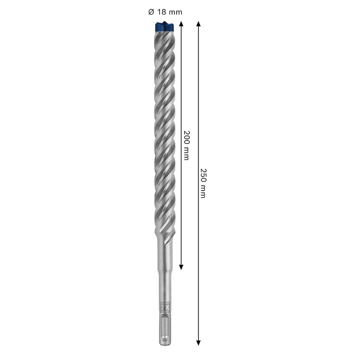 Bosch EXPERT SDS Plus-7X Hammer Drill Bit (18 x 200 x 265 mm)