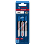 Bosch Jigsaw Blades T 118EHM Stainless Steel (3-piece set, For cutting stainless steel)