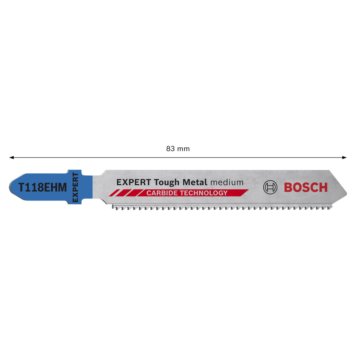 Bosch Jigsaw Blades T 118EHM Stainless Steel (3-piece set, For cutting stainless steel)