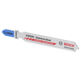 Bosch Jigsaw Blades T 118EHM Stainless Steel (3-piece set, For cutting stainless steel)