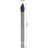 Bosch HEX-9 HardCeramic Drill Bit (8x90mm, For hard tiles and ceramics, Hex shank)