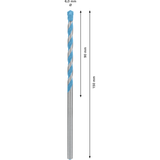 Bosch CYL-9 MultiConstruction Drill Bit (6x90x150mm, For various materials: tile, wood, metal, masonry)