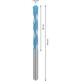 Bosch CYL-9 MultiConstruction Drill Bit (7x60x100mm, For various materials: tile, wood, metal, masonry)