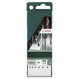 Bosch HSS-CO Metal Drill Bit Set (2-8mm, 6-piece, For drilling in tough metals like stainless steel)