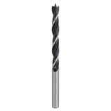 Bosch Brad Point Drill Bit 8x110mm (for precise and splinter-free drilling in softwood and hardwood, features a centring tip for accurate starts), compatible with rotary drills.