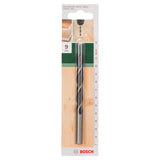 Bosch Brad Point Drill Bit 9x116mm (for precise and splinter-free drilling in softwood and hardwood, features a centring tip for accurate starts), compatible with rotary drills.