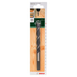 Bosch Brad Point Drill Bit 11x150mm (for precise and splinter-free drilling in softwood and hardwood, features a centring tip for accurate starts), compatible with rotary drills.