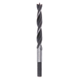 Bosch Brad Point Drill Bit 12x150mm (for precise and splinter-free drilling in softwood and hardwood, features a centring tip for accurate starts), compatible with rotary drills.