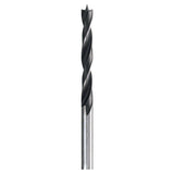 Bosch Brad Point Drill Bit 12x150mm (for precise and splinter-free drilling in softwood and hardwood, features a centring tip for accurate starts), compatible with rotary drills.