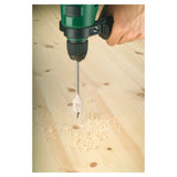Bosch Flat Drill Bit 19mm (for fast drilling of large diameter holes in wood, ideal for quick material removal), compatible with drills.