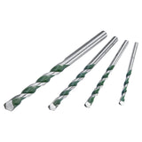 Bosch CYL-4 Multi-Purpose Drill Bit Set 4/5/6/8mm 4pcs (a set of drill bits for drilling in almost all materials including tiles, masonry, metal, and wood, robust carbide tips for versatile applications), compatible with rotary and impact drills.