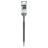 Bosch Pointed Chisel SDS Plus with Squared Tip 250mm (for precise demolition and adjustment work in concrete and masonry, squared tip provides better control and material removal in corners), compatible with SDS Plus hammer drills.