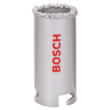 Bosch Tungsten Carbide Grit Hole Saw (33mm, For abrasive materials like tiles and fiberglass)