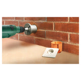 Bosch Tungsten Carbide Grit Hole Saw (33mm, For abrasive materials like tiles and fiberglass)