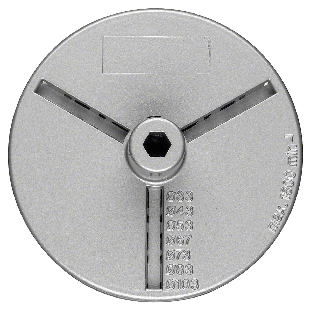 Bosch Back Flange for Tungsten Carbide Coated Hole Saws (For diameters 33-103mm, Ensures stable mounting)
