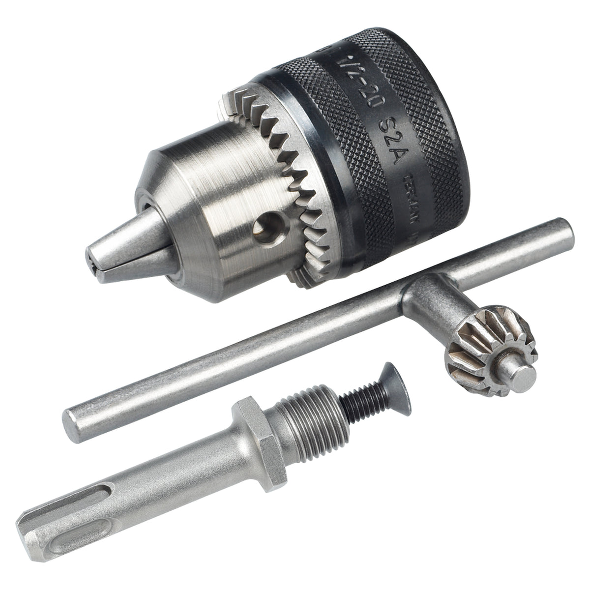 Bosch 1.5-13mm 1/2-inch x 20-Thread Keyed Chuck (a durable keyed chuck with a 13mm capacity and 1/2" x 20 thread), for use with various drills.