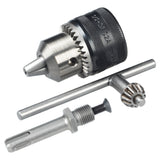 Bosch 1.5-13mm 1/2-inch x 20-Thread Keyed Chuck (a durable keyed chuck with a 13mm capacity and 1/2" x 20 thread), for use with various drills.