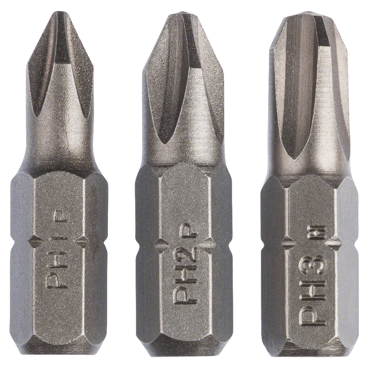 Bosch 3-Piece Standard Quality Screwdriver Set (PH1/2/3, For Philips head screws)