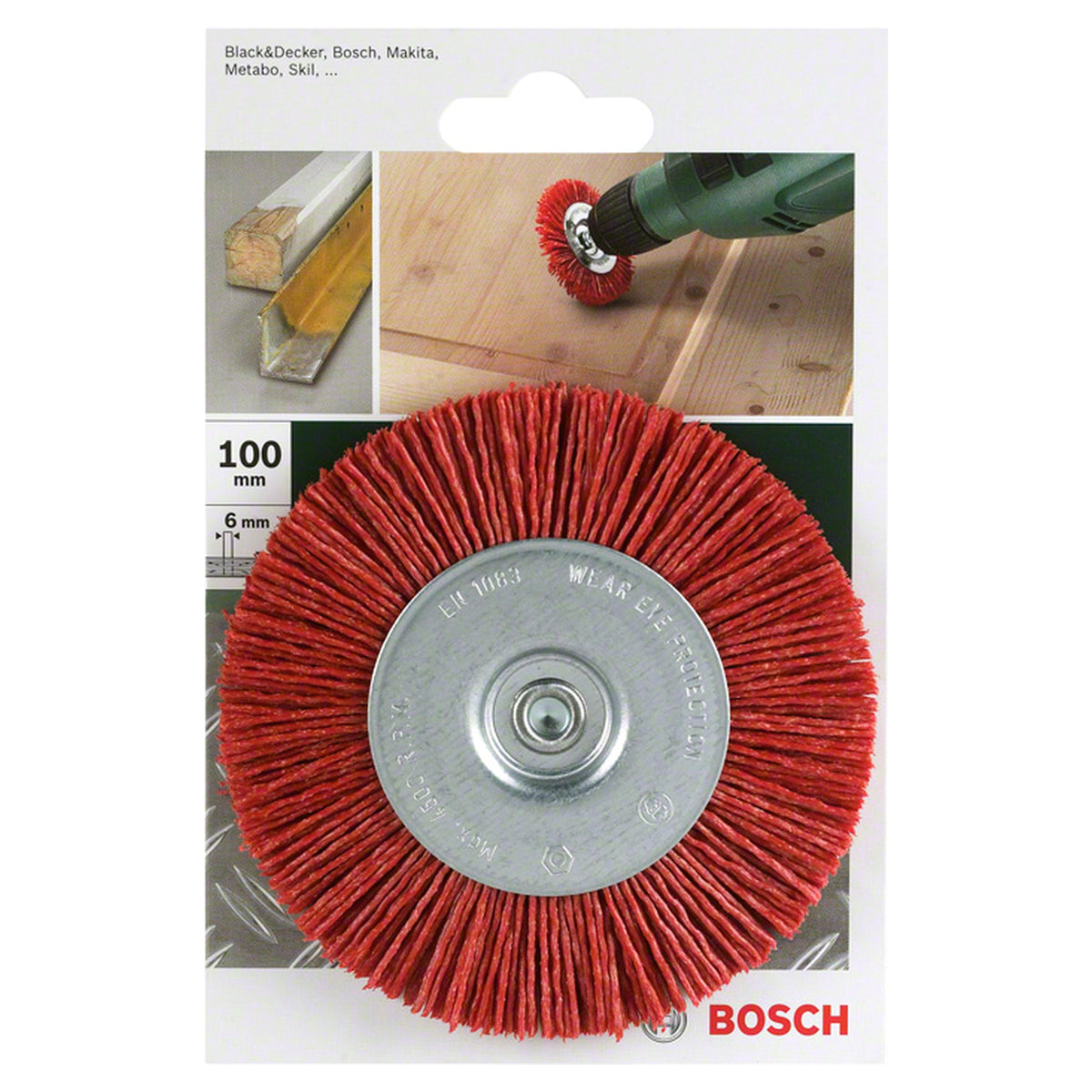 Wire Cup Brush Nylon Wire 6x100mm.