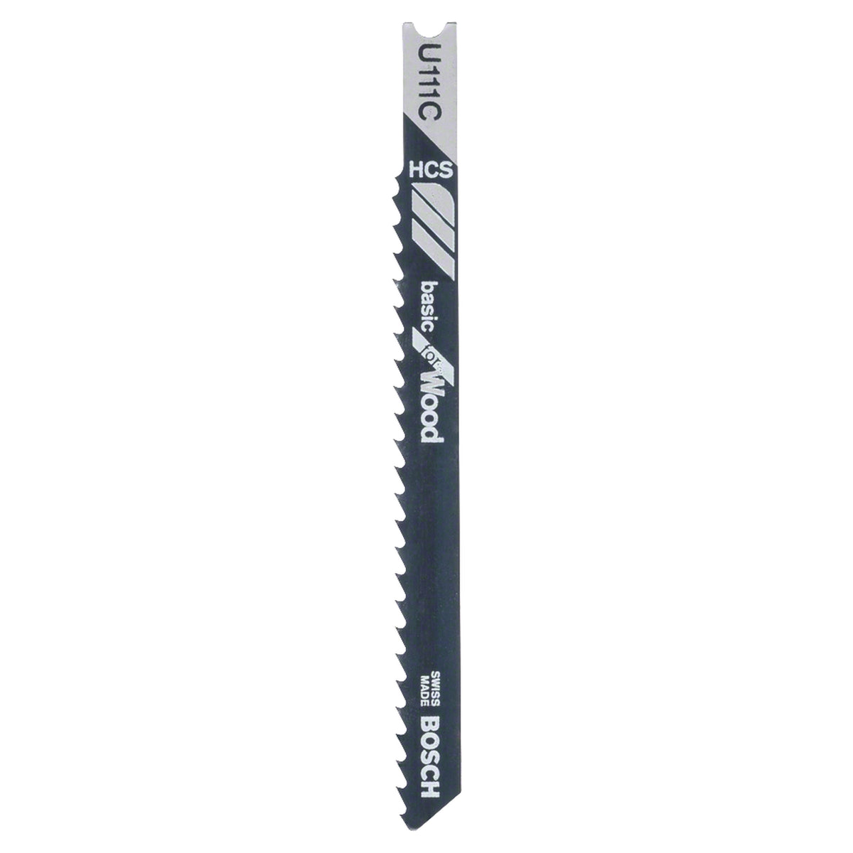 Bosch JSB Set U111C Basic for Wood 2pcs (for basic straight and curved cuts in wood, chipboard, and fiberboards, U-shank for secure fit), compatible with jigsaws.
