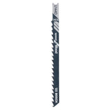 Bosch Jigsaw Blade Set U144D Speed for Wood 2pcs (for fast, rough cuts in softwood, hardwood, and chipboard, optimized for rapid material removal), compatible with jigsaws.
