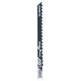 Bosch Jigsaw Blade Set U144D Speed for Wood 2pcs (for fast, rough cuts in softwood, hardwood, and chipboard, optimized for rapid material removal), compatible with jigsaws.