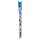 Bosch Jigsaw Blade Set U18A Basic for Metal 2pcs (basic set for straight cuts in thin metal sheets, U-shank for secure fit), compatible with jigsaws.