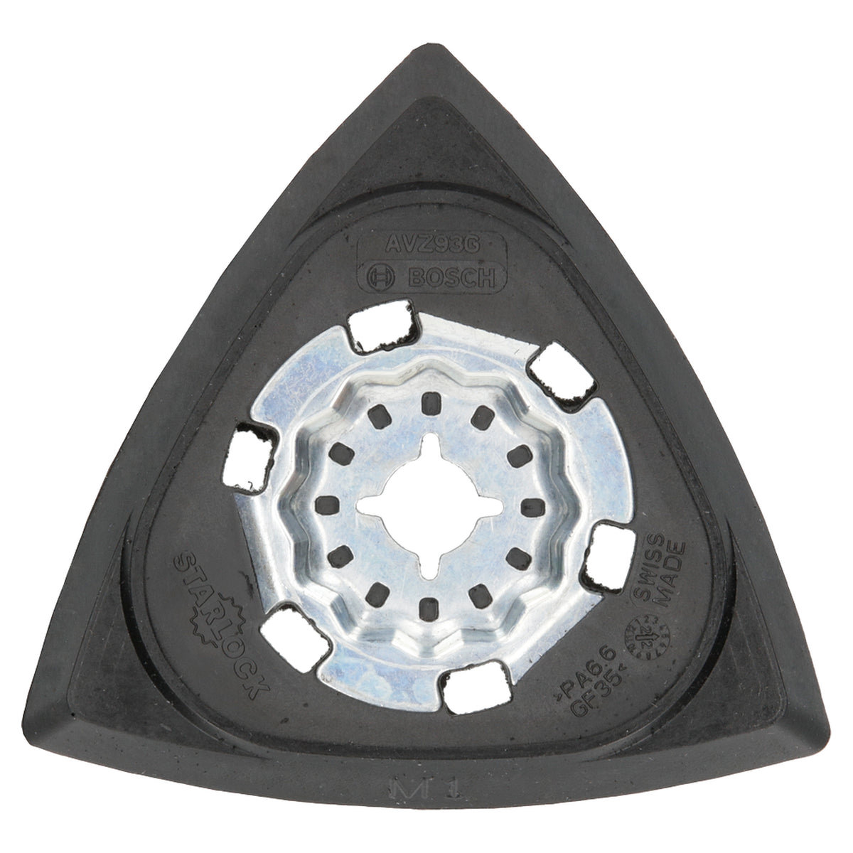Bosch Sanding Plate Delta AVI93G (for sanding flat surfaces and edges, features a hook-and-loop fastening system for quick and easy sheet changes), compatible with multi-cutters.