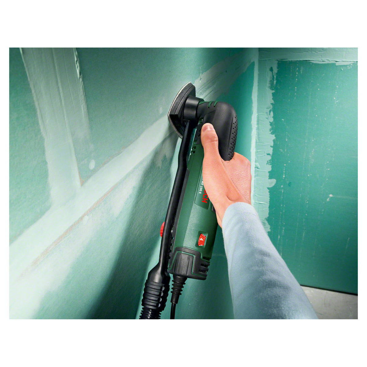 Bosch Sanding Plate Delta AVI93G (for sanding flat surfaces and edges, features a hook-and-loop fastening system for quick and easy sheet changes), compatible with multi-cutters.