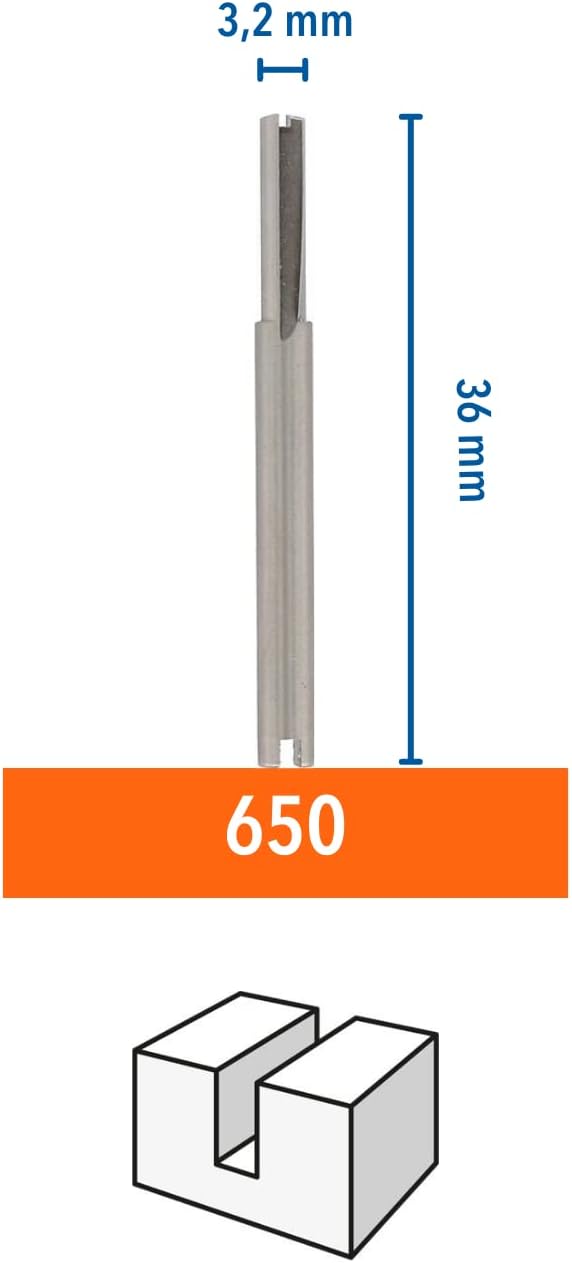 DREMEL Router Bit (HSS) 3,2 mm (650)