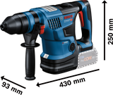Bosch Professional Cordless Rotary Hammer GBH 18V-34 C (18V System, SDS-Plus, without battery/ charger, carrying case)