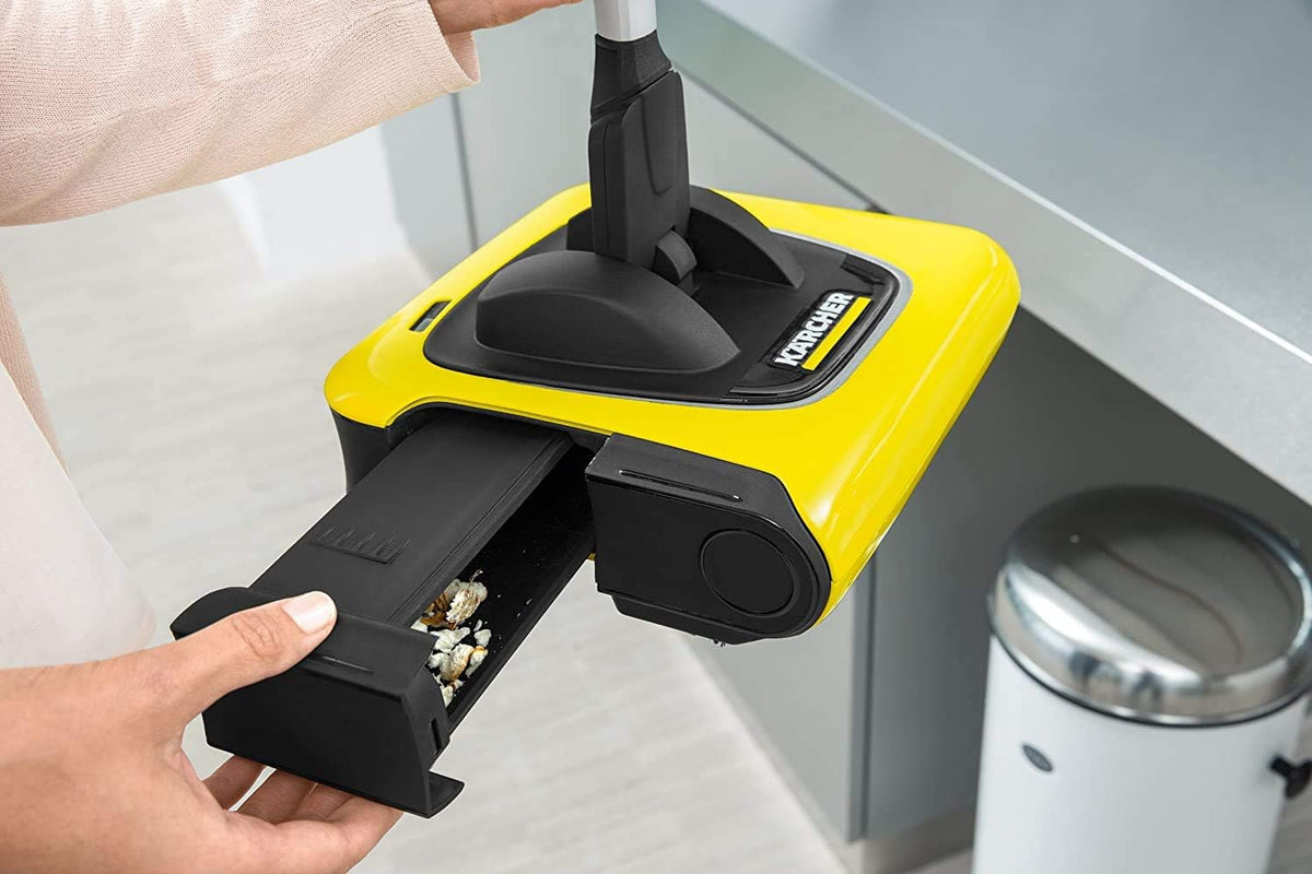 Karcher 1.258-025 - KB 5 Cordless Electric Broom – Rechargeable Floor Sweeper, 370ml