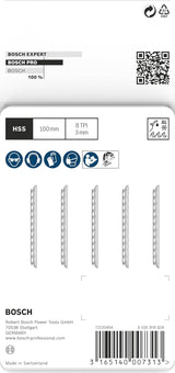 BOSCH JE2 608 631 017 Jigsaw Blade Set T 127D Special for Aluminium 100mm 5pcs