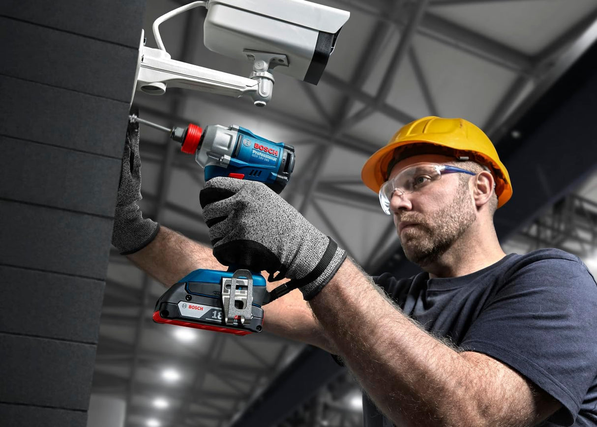 BOSCH GDX 18V- 285 Professional Cordless Impact Wrench/Driver Kit (Hybrid tool) | 18 V| 2 x 2.0 Ah Batteries| 285 Nm Torque | 2-in-1 Tool | L- Boxx included