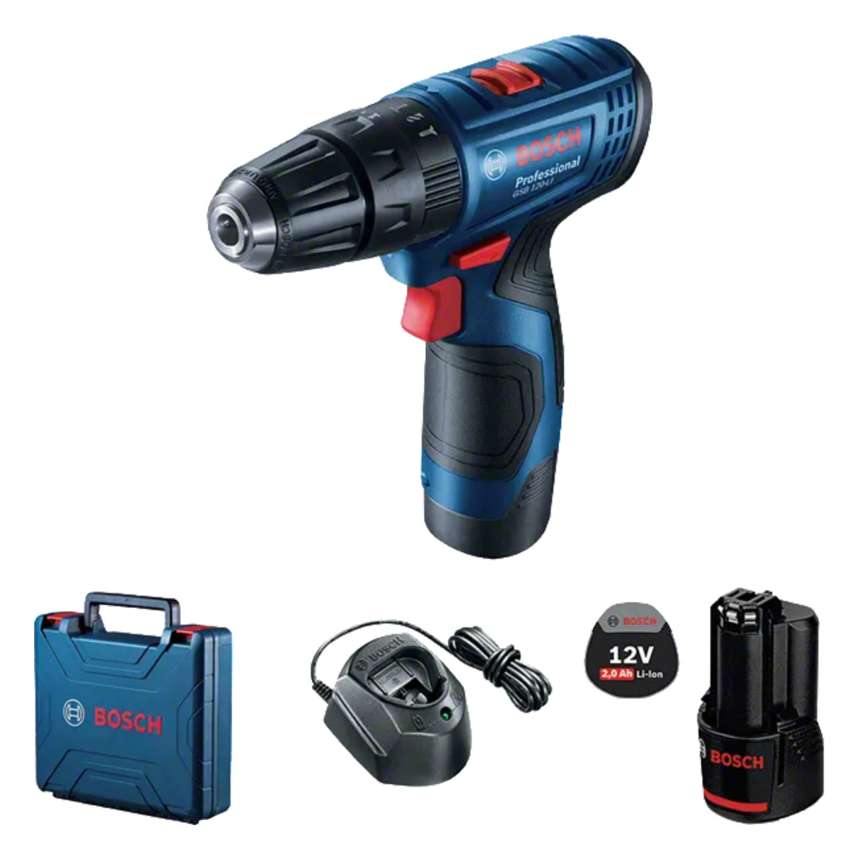 GSB 120-Li 2x 2.0Ah, GAL1210CV, Carrying Case