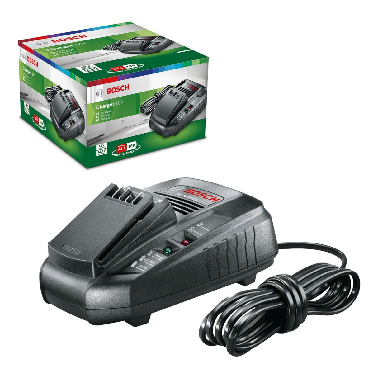 Bosch AL 1830 CV (18V Charger) Home and Garden Battery Charger, Black