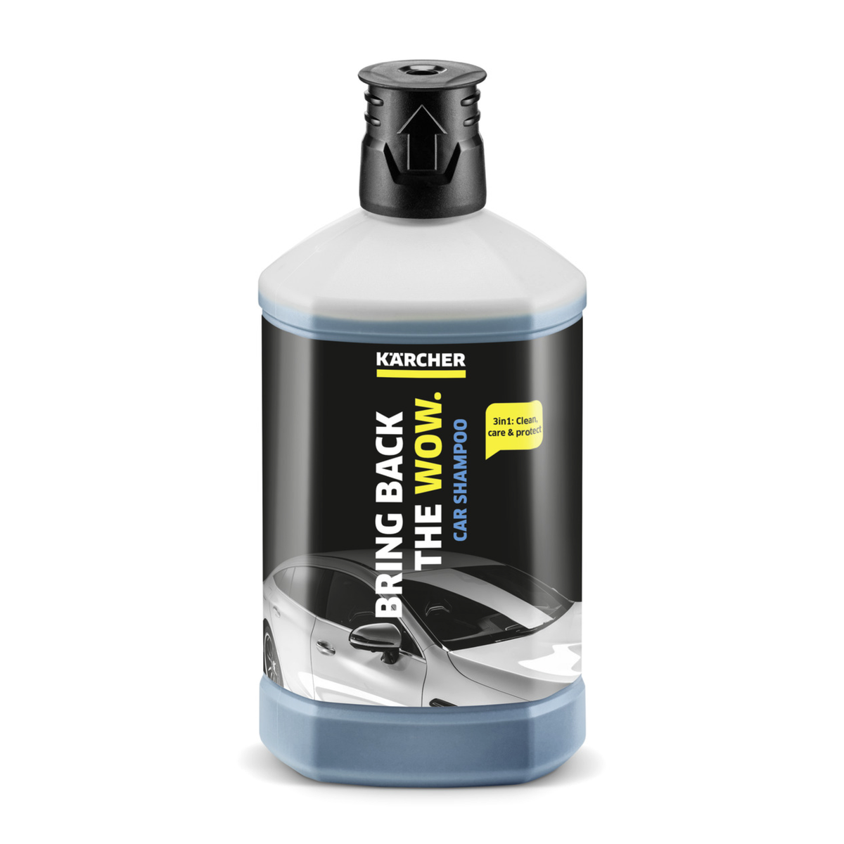 Karcher 6.295-750 – RM 610 3-in-1 Car Shampoo, Quick-Drying & Ultra-Shine Formula, 1 L