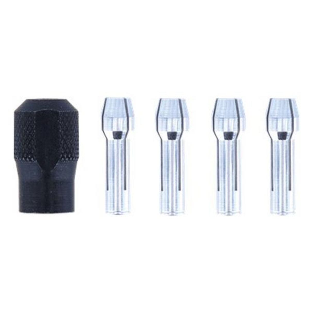 DREMEL Quick Change Collet Nut Kit Black and Silver (350)