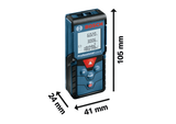 Bosch Professional Laser Measure GLM 40 (Up to 40m range, Area/Volume functions, Robust construction)