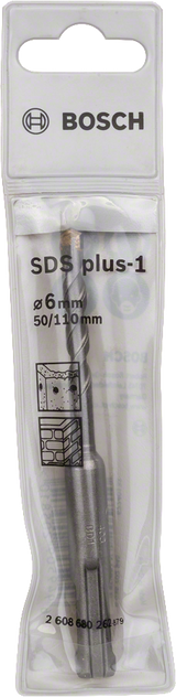 Bosch SDS-Plus-1 Hammer Drill Bit (6x50/110mm, For masonry and concrete)