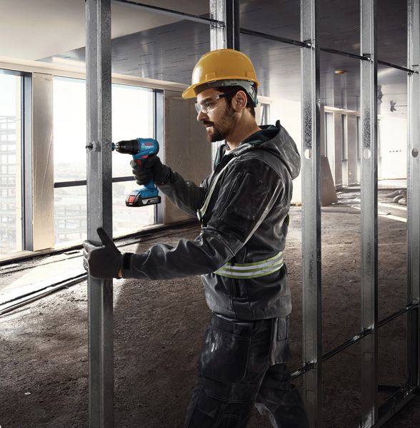 18V GSB 185-LI Cordless Impact Drill Driver Teal and Black 22.5 x 11.5 x 23 cm