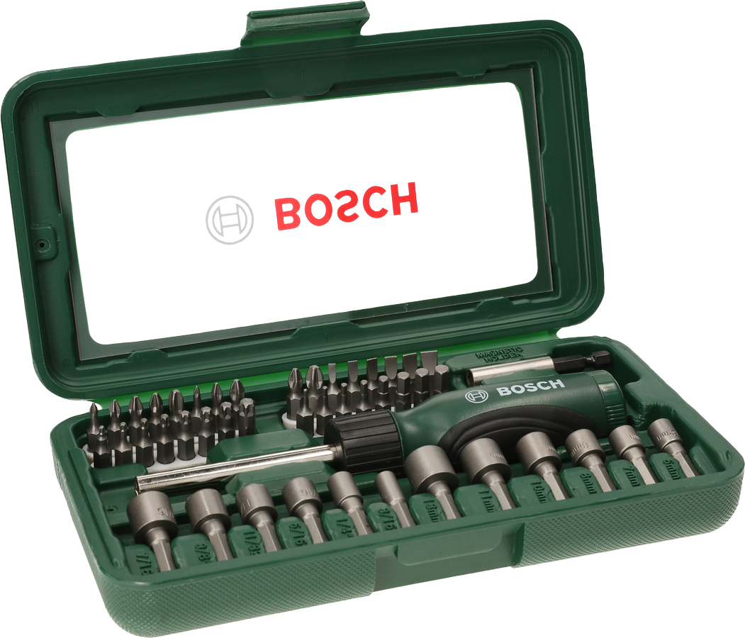 Bosch 46-Piece Mixed Screwdriving Set (Assorted screwdriver bits and accessories for various screwdriving tasks)