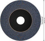قرص قلاب بوش الأفضل للمعدن X571، 115 mm، G80 (نسخة مائلة، حبيبات عالية الجودة، يشمل 1× قرص)