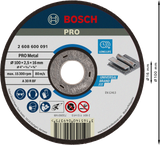 Bosch Cutting Disc Standard for Metal (Flat, 100x2.5x16mm, For general metal cutting applications)