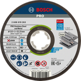 Bosch X-LOCK Expert for Metal & Inox Straight Cutting Disc 115x1x22.23mm (one high-performance disc for extremely fast cuts in both steel and stainless steel, with the X-LOCK system), compatible with X-LOCK angle grinders.