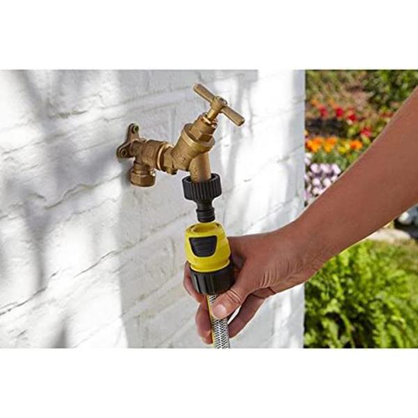 Karcher 2.645-277.0 – 3/4 Inch GHT Garden Hose Tap Adapter, Black